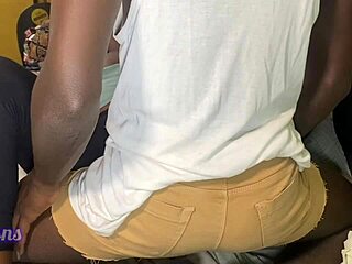 whoa skinny ebony slut in lingerie takes first big black cock deep in the bedroom allure