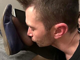 employee worships boss's soft sexy perfect nylon soles after hours full video