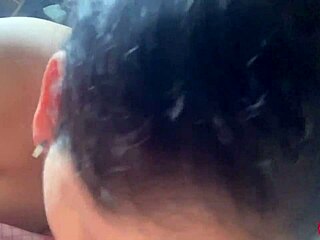 Curvy latina babyluna939 wakes up sucking huge cock deepthroat then swallows full breakfast cumshot on big natural tits