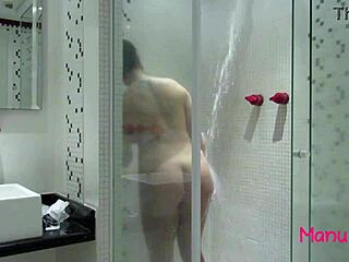 this brazilian pornstar bathes rubs her big tits ass and pussy in full red producao rubens badaro video