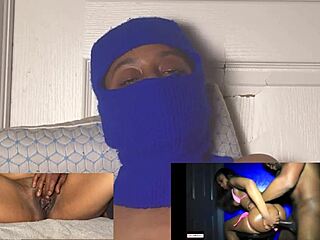 ebony babe squirts wildly in eye-rolling orgasm closeup