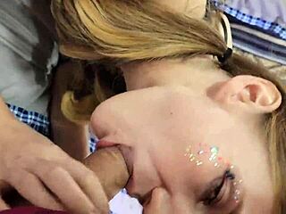 blonde hotel maid sucks big cock deepthroat then hot pov fuck