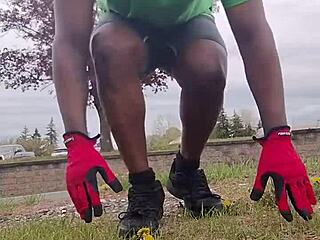 Practicing Private Indoor Exercise Routine Outdoors for the Third Time