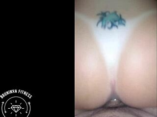 Athletic Bruninha Sucks Monster Cock Then Takes Anal Poundings in Fitness POV