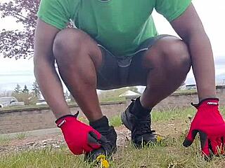 Practicing Private Indoor Exercise Routine Outdoors for the Third Time