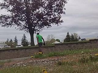 Practicing Private Indoor Exercise Routine Outdoors for the Third Time