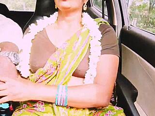 indian aunty fucks english boy hard with dirty telugu talk and big natural tits bouncing