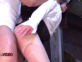 that sultry asian jav idol creampied hard after her wild monster cock battle