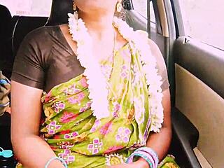 indian aunty fucks english boy hard with dirty telugu talk and big natural tits bouncing