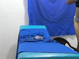 Woman spreads big ass cheeks exposing pink pussy lips