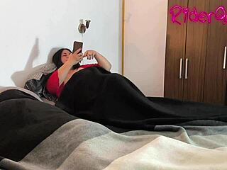 Chubby latina stepmom hairy big pussy fucked rough cowgirl by burglar thief pov