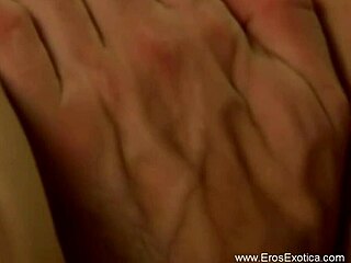 Licking Asian Lover's Pussy with Sensual Massage and Handjob