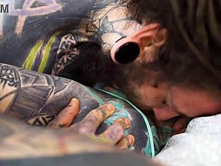 Heavily Tattooed Girl Takes Intense Ass Pounding