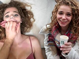 Austrian 18yo Petite Cutie Seduces Strangers For Vienna Street Threesome Fuck