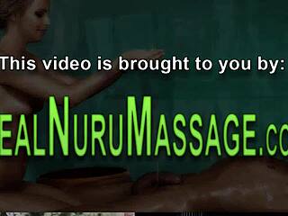 Nuru Masseuse Delivers Asian Babe Handjob Cum in Mouth Jizz Explosion