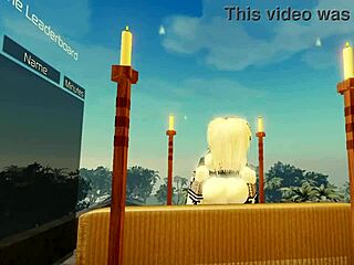 Lucky guy pounds cute teasing ass in roblox adventure