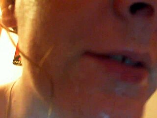 Nicoletta Explores Mouth Soap Fetish Close-Up in Private Room!