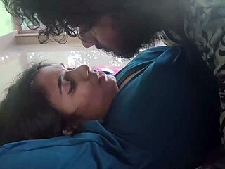 i kiss my chubby indian wife's big ass and pussy gently in homemade bedroom play