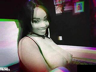 Lily Starfire craves that rough pounding, slamming her big tits and ebony curves hard!!