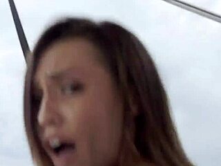 Amateur teen hottie bubble butt jizzed after hardcore blowjob