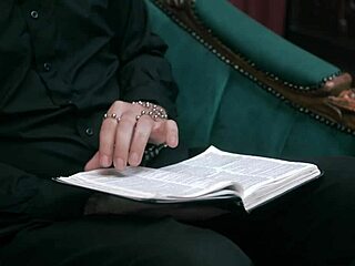 bbw nun madalena chokes on cock gets spanked and facialed in sinful redemption ass worship orgy