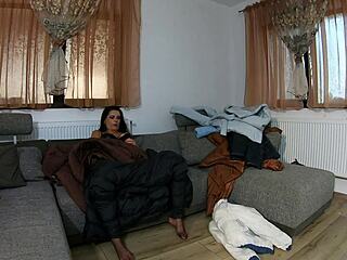 Masturbating in Fluffy Jackets with Dirty Talk