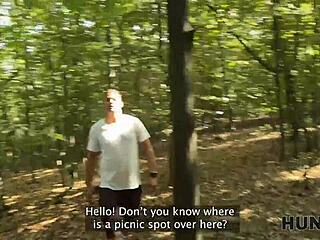 hunt4k. pretty czech teen tempts older rich guy outdoors