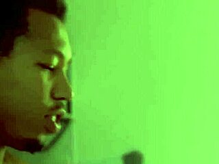 Mature stepmom vacuums stepson's huge black cock deepthroat before riding it cowgirl in seduction scene.