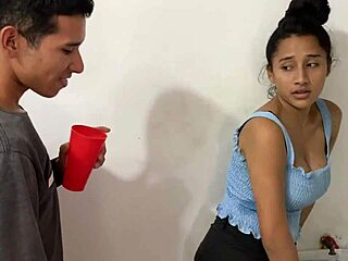 hot schoolgirl calls classmate for steamy creampie ride on monster cock