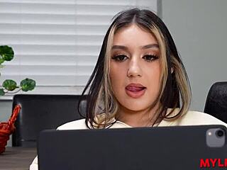 raunchy stepmom slurps stepdaddys cock deepthroat right in front of stepdaughter