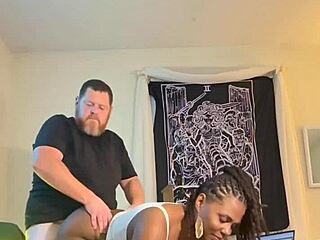 ebony babe homemade creampie doggystyle on holiday weekend feels so raw