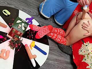 Petite wife orgasms hard on double thrusting dildos wrecking tight pussy