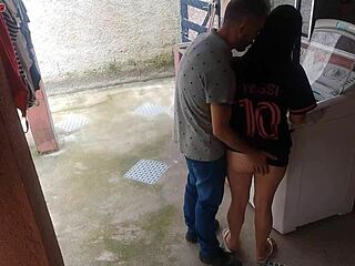 Housewife Pays Technician with Big Ass While Hubby’s Out!