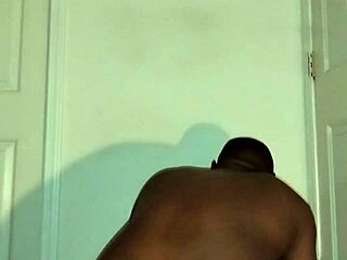 girl spreads ass cheeks wide while stretching and meditating to jolly tune in yellow outfit