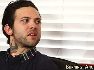 tattoo emo slut takes brutal anal pounding 😈🔥💦... damn that fetish goth ass!