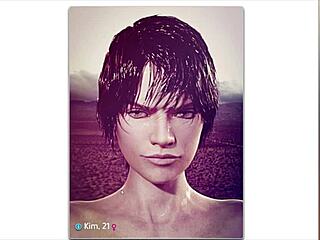 kim from hornstown binds her sub for brutal dildo assfucking and domination cumshot, you ready for uncensored femdom?