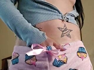 Petite cutie Emy Angel teases her adorable tight body