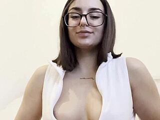 i can't stop teasing my stepsis tight wet pussy and small tits in this oiled close-up