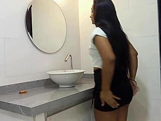 Colombian Latina Prostitute Licks Homemade Lesbian Pussy Then Rides Cowgirl for Orgasm