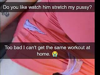Poddana yoga milfka zdradza z ogromnym kutasem trenera na creampie snapchat