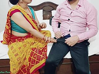desi big boobs stepmom guides stepson in private home lessons hindi