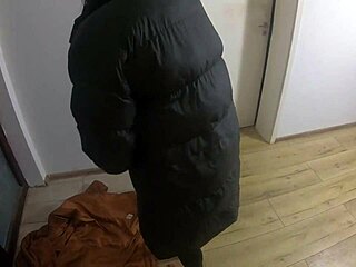 Milfycalla Drowns New Downjacket in Pee Farts and Hot Cum