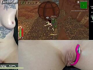 streaming tropical monster girl play with cum dripping from wet pussy