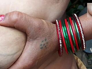 desi village wife licks ass then takes hard outdoor anal creampie