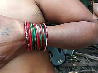 desi village wife licks ass then takes hard outdoor anal creampie