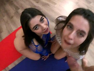 YOGA ORGY EXPLODES WITH BIG ASSES COCKS AND TITS!