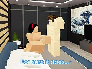 roblox couple sneaks filthy fuck with intense pussy sucking action