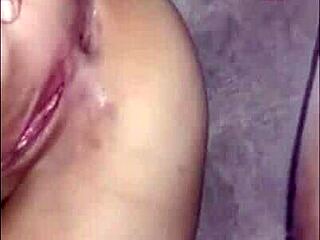 homemade video shows latina's big ass taking deep anal from her partner