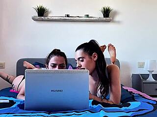 briseida myers and malafalda lick pierced nipples before tasting tight pussies and asses