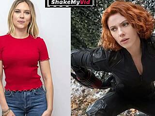 black widow scarlett johansson sparks ultimate celebrity jerk off contest frenzy